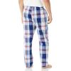 imageNautica Mens Soft Woven 100 Cotton Elastic Waistband Sleep Pajama PantSailboat Blue