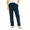 imageNautica Mens Soft Woven 100 Cotton Elastic Waistband Sleep Pajama PantMaritime Navy