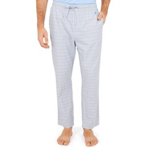 imageNautica Mens Soft Woven 100 Cotton Elastic Waistband Sleep Pajama PantGrey