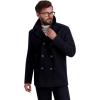 imageNautica Mens Peacoat Wool Blend Double Breasted Winter CoatBlack