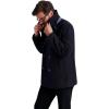 imageNautica Mens Peacoat Wool Blend Double Breasted Winter CoatCharcoal