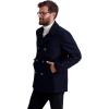 imageNautica Mens Peacoat Wool Blend Double Breasted Winter CoatDark Navy
