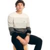 imageNautica Mens Sustainably Crafted Crewneck SweatshirtStriped BlackGrey