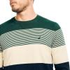 imageNautica Mens Sustainably Crafted Crewneck SweatshirtStriped LimogesGreen