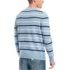 imageNautica Mens Sustainably Crafted Striped Crewneck Sweatshirt