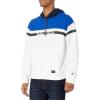 imageNautica Mens Sustainably Crafted ChestStripe HoodieSail White