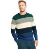 imageNautica Mens Sustainably Crafted Crewneck SweatshirtStriped LimogesGreen