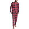 imageNautica Mens Waffle Buffalo Plaid Pajama Pant SetNautica Red