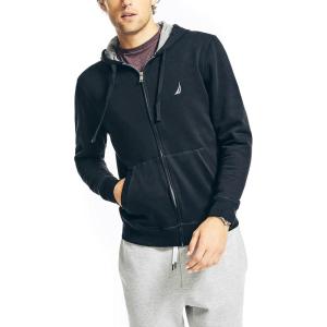 imageNautica Mens FullZip HoodieTrue Black