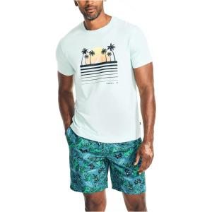 imageNautica Mens Sustainably Crafted Palm Trees Graphic TShirt
