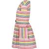imageNautica Girls Short Sleeve Jersey Tee Dress with Elastic Cinched Waist Fun Designs ampamp ColorsEgret Stripe