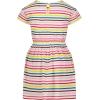 imageNautica Girls Short Sleeve Jersey Tee Dress with Elastic Cinched Waist Fun Designs ampamp ColorsEgret Stripe