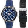 imageNautica NCT Windrose Wheat PU Fiber Strap Watch Box Set