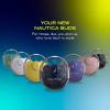 imageNautica Bluetooth Earbuds Wireless Connection 6 Hours Playtime Bluetooth 51 HandsFree Stereo Calls Fast Auto Pair IPX5 Splashproof Lightweight Transparent Design for iOS Android YellowWhite