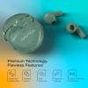 imageNautica Bluetooth Earbuds Wireless Connection 6 Hours Playtime Bluetooth 51 HandsFree Stereo Calls Fast Auto Pair IPX5 Splashproof Lightweight Transparent Design for iOS Android YellowGreen