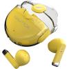 imageNautica Bluetooth Earbuds Wireless Connection 6 Hours Playtime Bluetooth 51 HandsFree Stereo Calls Fast Auto Pair IPX5 Splashproof Lightweight Transparent Design for iOS Android YellowYellow