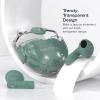 imageNautica Bluetooth Earbuds Wireless Connection 6 Hours Playtime Bluetooth 51 HandsFree Stereo Calls Fast Auto Pair IPX5 Splashproof Lightweight Transparent Design for iOS Android YellowGreen