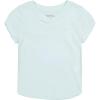 imageNautica girls Short Sleeve Vneck Tshirt Solid Cotton Blend Tee With Tagless InteriorBlue Light