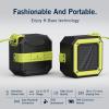 imageNautica Bluetooth Portable Speaker Waterproof Wireless Speaker Outdoor Speaker Bluetooth Patio Speakers Loud Sound Clear Audio USB Drive 15Hour Playtime BlackGreen