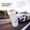 imageNautica Dual Port Car Charger 12W Output 2X USBA Port Quick Charge Compatible with iPhone Android Phones Tablets Powerbanks WhiteWhite