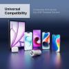 imageNautica Dual Port Car Charger 12W Output 2X USBA Port Quick Charge Compatible with iPhone Android Phones Tablets Powerbanks WhiteWhite