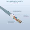 imageNautica Lightning to USBA Cable Fast Charge Support 12W Output Power Durable Braided Cable 4 ft Compatible with iPhone iPad iPod GreenBlue