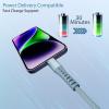 imageNautica Lightning to USBA Cable Fast Charge Support 12W Output Power Durable Braided Cable 4 ft Compatible with iPhone iPad iPod GreenBlue