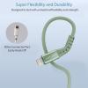 imageNautica Lightning to USBA Cable Fast Charge Support 12W Output Power Durable Braided Cable 4 ft Compatible with iPhone iPad iPod GreenGreen