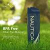 imageNautica Smart Coffee Tumbler Smart Water Bottle Stainless Steel Vacuum Insulated Water Bottle with Straw Lid LED Display Bottle Keeps Hot or Cold Sports Edition Navy Lime 17 OZ