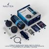 imageNautica Smart Coffee Tumbler Smart Water Bottle Stainless Steel Vacuum Insulated Water Bottle with Straw Lid LED Display Bottle Keeps Hot or Cold Sports Edition NAVY SKY BLUE 32 OZ