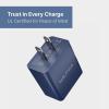 imageNautica USBA Dual Port Wall Charger 2X USBA Port 105 Output Dual Port Quick Charger Compatible with Smartphones Tablets Powerbanks WhiteNavy