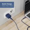 imageNautica USBA Dual Port Wall Charger 2X USBA Port 105 Output Dual Port Quick Charger Compatible with Smartphones Tablets Powerbanks WhiteNavy