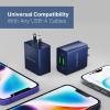 imageNautica USBA Dual Port Wall Charger 2X USBA Port 105 Output Dual Port Quick Charger Compatible with Smartphones Tablets Powerbanks WhiteNavy