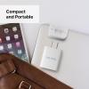imageNautica USBA Dual Port Wall Charger 2X USBA Port 105 Output Dual Port Quick Charger Compatible with Smartphones Tablets Powerbanks WhiteWhite