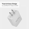 imageNautica USBA Dual Port Wall Charger 2X USBA Port 105 Output Dual Port Quick Charger Compatible with Smartphones Tablets Powerbanks WhiteWhite