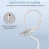 imageNautica USBA to USBC Cable 15W Output Power Durable Braided Cable Fast Charging Premium Quality Universal Compatibility BlackWhite