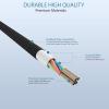 imageNautica USBA to USBC Cable 15W Output Power Durable Braided Cable Fast Charging Premium Quality Universal Compatibility WhiteBlack