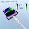 imageNautica USBC to USBC Cable 15W HighSpeed Charging Durable Braided Cable Premium Quality Universal Compatibility WhiteWhite