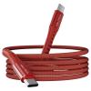 imageNautica USBC to USBC Cable 15W HighSpeed Charging Durable Braided Cable Premium Quality Universal Compatibility WhiteRed