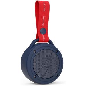 imageNautica Portable Bluetooth Speaker Wireless TWS Pairing IPX5 Splashproof Dynamic Led Lights Bluetooth 51 Carrying Strap Advanced Sound for Home Outdoor Navy  YellowNavy  Red