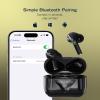 imageNautica Bluetooth Earbuds 6 Hours Playtime Bluetooth 51 HandsFree Stereo Calls Fast Auto Pair IPX5 Splashproof Wireless Lightweight Design for iOS Android BlackBlack