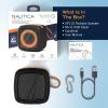imageNautica Portable Bluetooth Speaker Wireless IPX5 Splashproof Integrated Phone Holder 15 Hours Playtime Dynamic Led Lights TWS Pairing Pure Bass for Home Outdoor Black  OrangeBlack  Orange