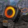 imageNautica Portable Bluetooth Speaker Wireless IPX5 Splashproof Integrated Phone Holder 15 Hours Playtime Dynamic Led Lights TWS Pairing Pure Bass for Home Outdoor Black  OrangeBlack  Orange