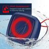 imageNautica Portable Bluetooth Speaker Wireless IPX5 Splashproof Integrated Phone Holder 15 Hours Playtime Dynamic Led Lights TWS Pairing Pure Bass for Home Outdoor Black  OrangeNavy  Red