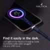 imageNautica USB C to Lighting Cable with LED Light 4FT iPhone Charger Cable Type C to Lighting Cable Lighting to Type C Fast Charging Cord Compatible with iPhone Xs Airpods and Many More