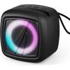 imageNautica Portable Bluetooth Speaker Wireless IPX5 Splashproof Integrated Phone Holder 15 Hours Playtime Dynamic Led Lights TWS Pairing Pure Bass for Home Outdoor Black  OrangeBlack