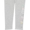 imageNautica Girls Leggings Full Length Pullon Stretch Pants with Elastic Waistband ampamp Logo DetailLight Grey Multi