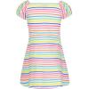 imageNautica Girls Printed Flutter Dress Sleeveless with Ruffled Shoulders ampamp Cinched WaistBright White