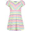 imageNautica Girls Printed Flutter Dress Sleeveless with Ruffled Shoulders ampamp Cinched WaistBright White
