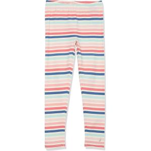 imageNautica Girls Leggings Full Length Pullon Stretch Pants with Elastic Waistband ampamp Logo DetailMulti Eggnog